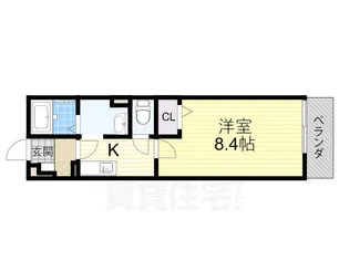 大阪府大阪市淀川区加島4丁目【マンション】の間取り