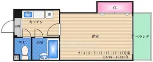 NOW新大阪【9階】の間取り