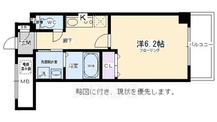 1Kの間取り画像