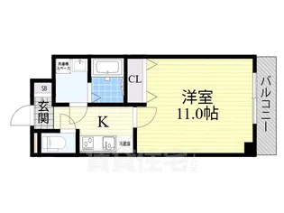 CITY SPIRE浜大津駅前【7階】の間取り