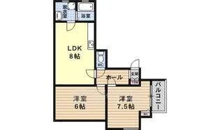 エムズノースヒル【2階】の間取り