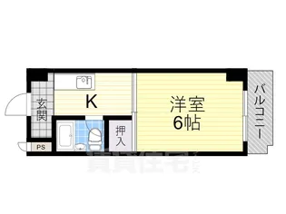 大阪府大阪市住吉区我孫子東2丁目【マンション】の間取り