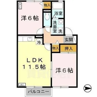 グランドゥール2【2階】の間取り