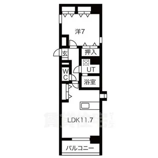 アレーヌコート野並【4階】の間取り