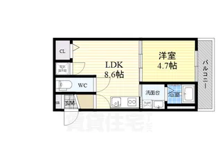 メゾンクレアール【3階】の間取り