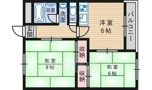 ハイツヒサシ【1階】の間取り