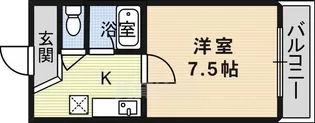 1Kの間取り画像