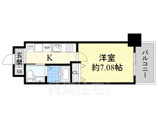 CASSIA豊中三国【5階】の間取り