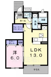 サニーレジデンス西三国E【1階】の間取り