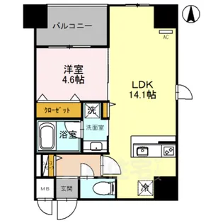 増田屋ビル【5階】の間取り