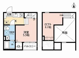 Monstera 春敲(モンステラシュンコウ)【1階】の間取り