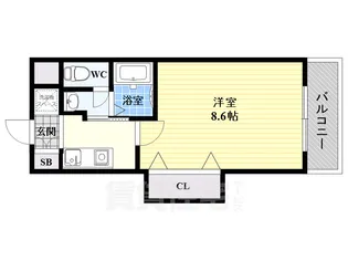 M’PLAZA新大阪壱番館【3階】の間取り