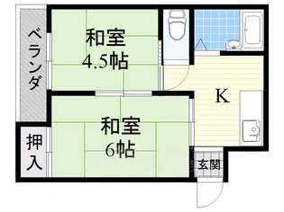 GARBO淡路【1階】の間取り