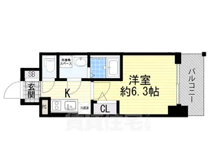 大阪府大阪市都島区東野田町1丁目【マンション】の間取り