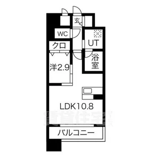 ポルタニグラ千種【9階】の間取り