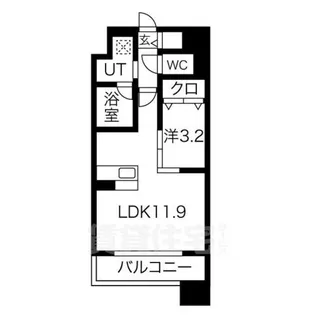 ポルタニグラ千種【6階】の間取り