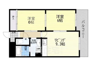 大阪府大阪市西淀川区姫島1丁目【マンション】の間取り