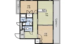 オレンジヒルズ【1階】の間取り
