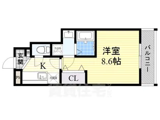 大阪府豊中市浜2丁目【アパート】の間取り