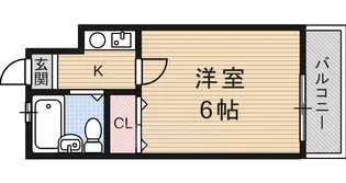 レオパレスシティー西大路【2階】の間取り