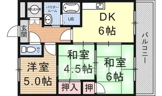 西村マンション【3階】の間取り