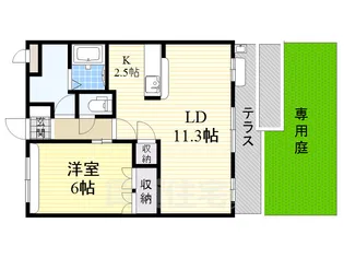 アンティーヴ【1階】の間取り