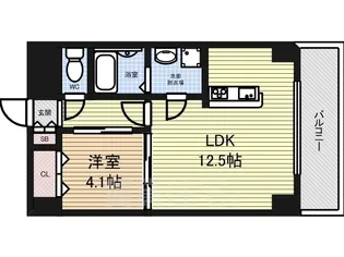 GRANDUKE新栄【5階】の間取り