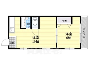 ハイツ濱2号館【1階】の間取り