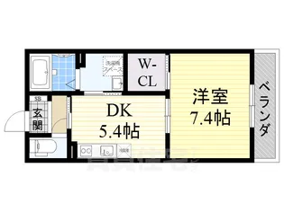 エステート旭【2階】の間取り