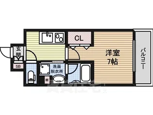 ジュール亀島【3階】の間取り