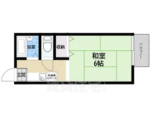 1Kの間取り画像