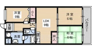 マンション福地【3階】の間取り