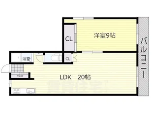 新金岡グリーンハイツ【3階】の間取り