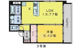 La・Cing・eriger(ラサンクエリージェ)【303号室】の間取り