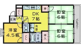 リバーサイドツムラ【2階】の間取り