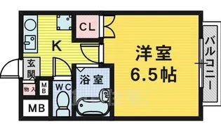 ヒルズ上野芝3号館【2階】の間取り
