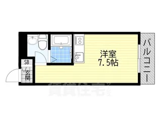 ラレジデンス尼崎【4階】の間取り