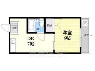 京都府京都市中京区壬生相合町【マンション】の間取り