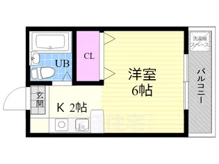 サンハイツ浅野【3階】の間取り