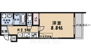 ベルク五条高倉【4階】の間取り