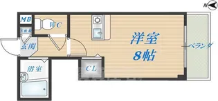 ハイグレース長田【3階】の間取り