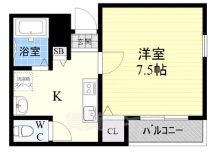 KDA Osaka 45【3階】の間取り