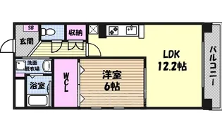 1LDKの間取り画像