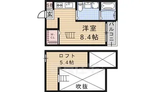 セレーネ豊田本町【1階】の間取り