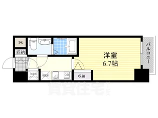 アドバンス新大阪ラシュレ【7階】の間取り