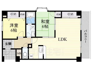 エントピア福泉【4階】の間取り