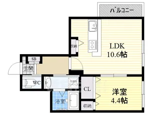 レジデンスシーズ2【2階】の間取り