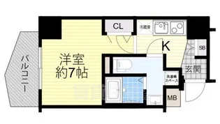 エグゼ阿倍野【3階】の間取り