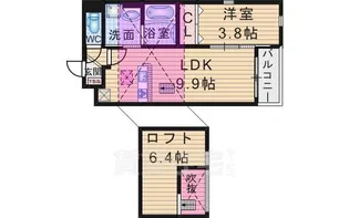 大阪府豊中市長興寺南4丁目【アパート】の間取り