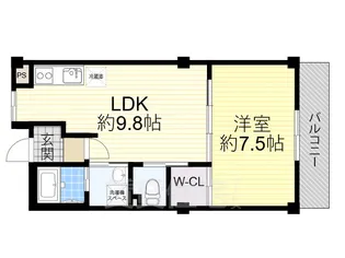 リラスクエア八尾宮町【1階】の間取り